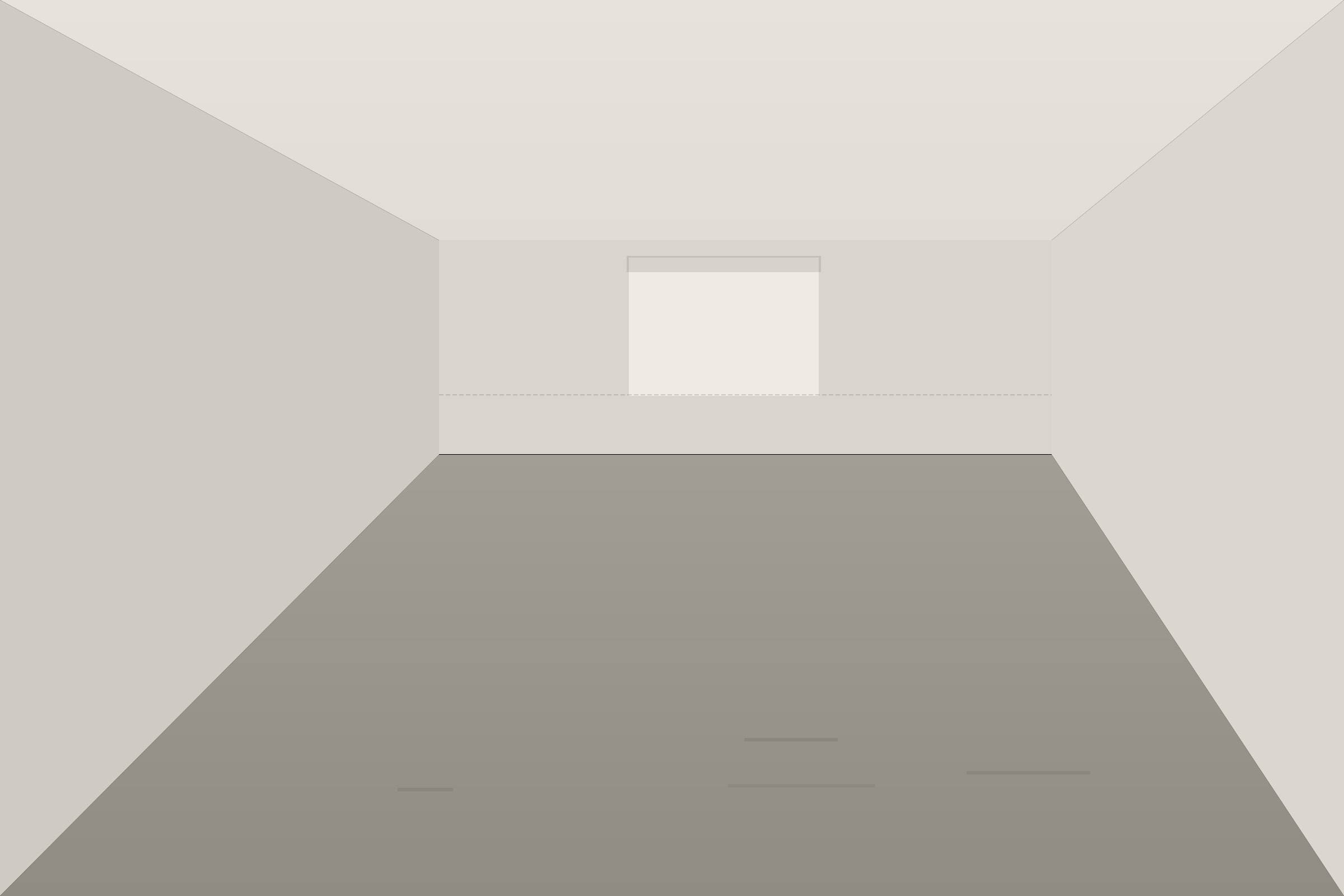 The original galley kitchen, closed off from the dining room by a full-height partition wall