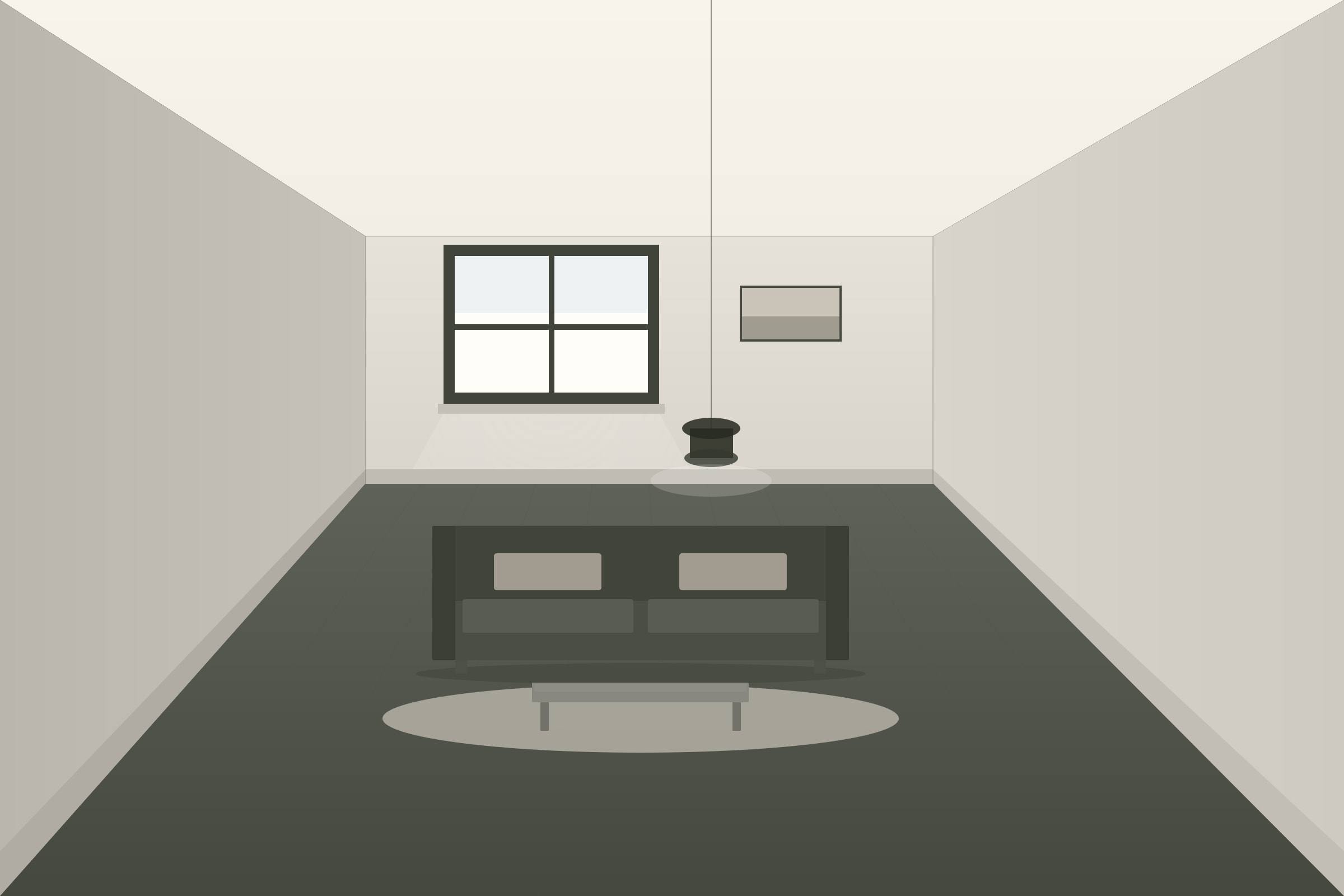 Shared birch ply working bench for eight, with powder-coated steel legs and cable management