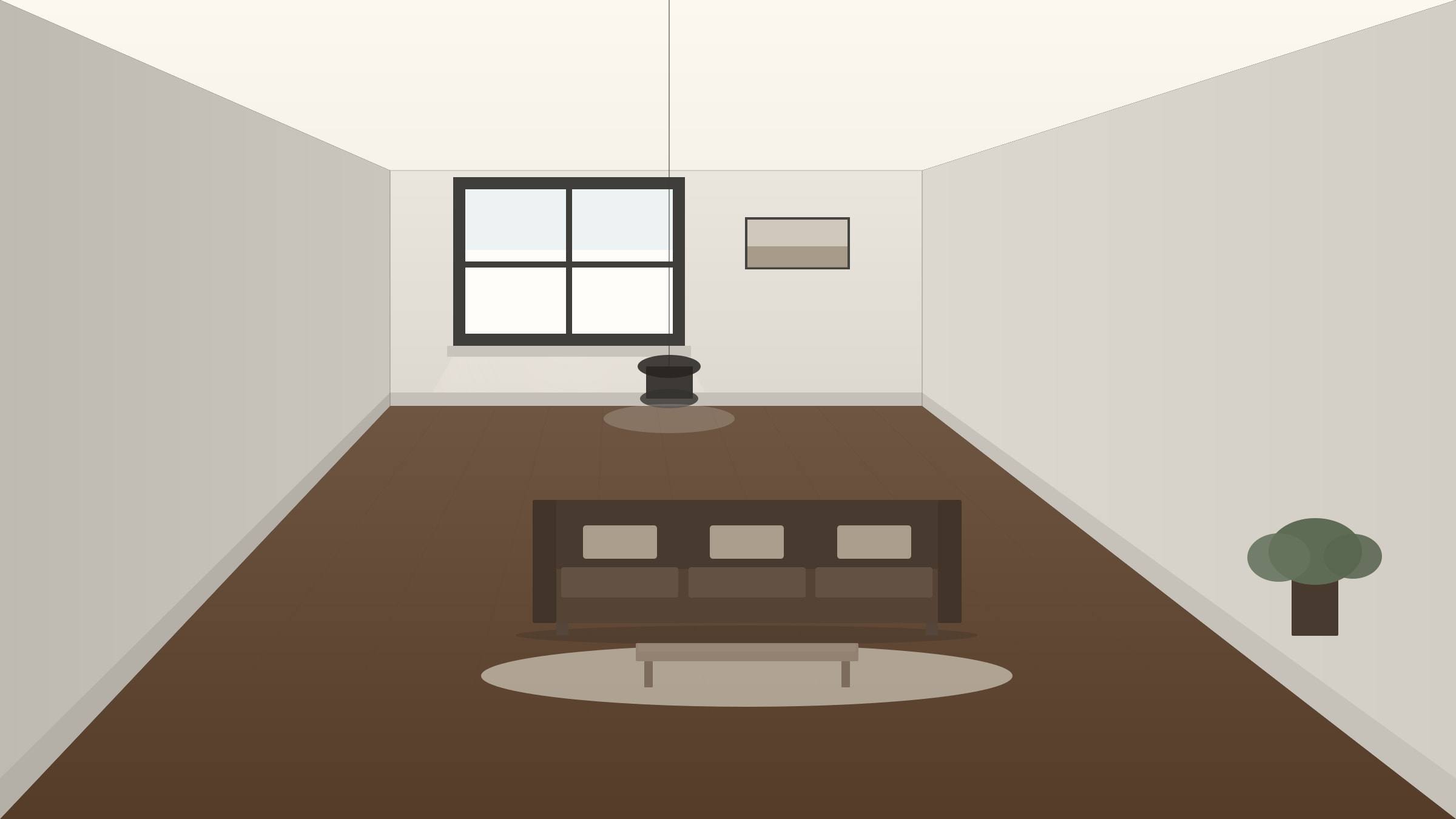 Consulting room with coved warm resin flooring and seamless worktops