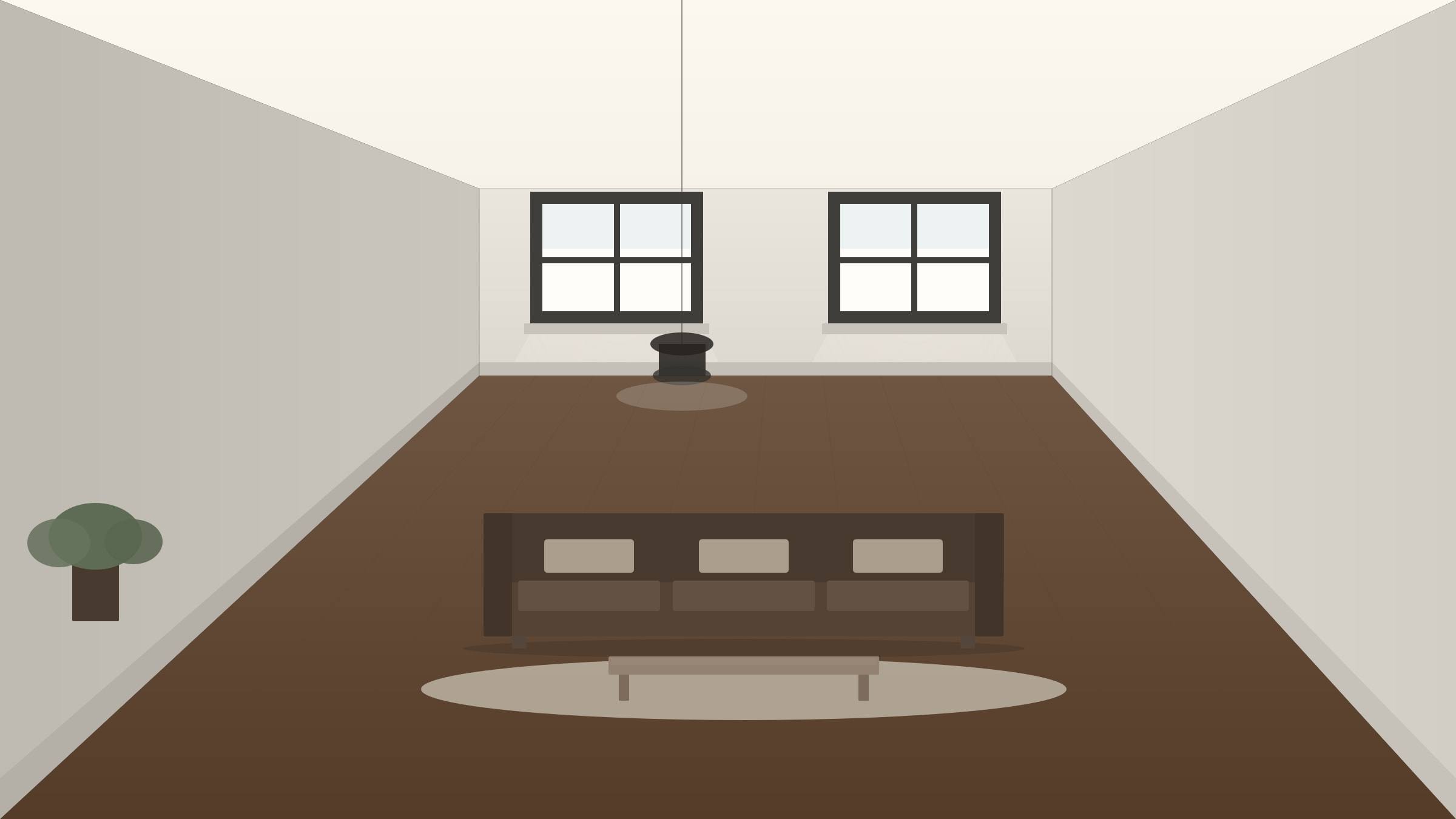 Dental practice waiting room with outward-facing seating runs and an acoustic plaster ceiling